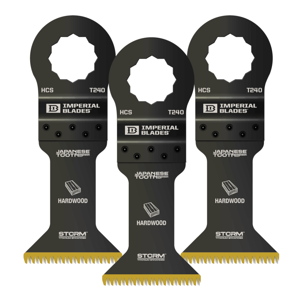 Imperial Blades SuperCut 1-3/4″ Japanese Tooth Storm Titanium Hardwood Blade 3PC - Ascmtools