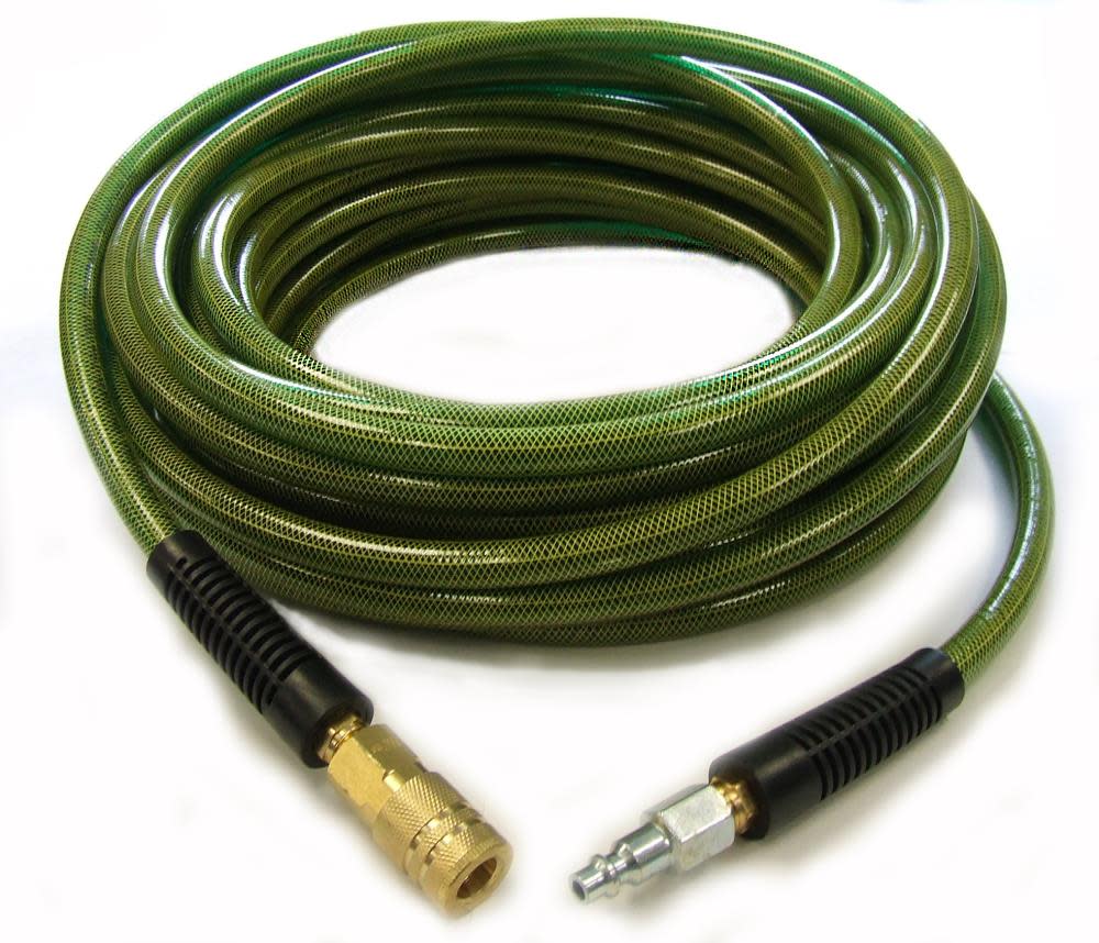 Rolair 3/8In x 100Ft Poly Air Compressor Hose with Fittings - Ascmtools