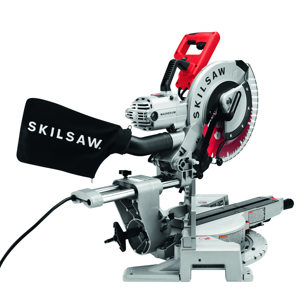 SKIL 12″ Worm Drive Dual Bevel Sliding Miter Saw with 2 Additional Blades - Ascmtools