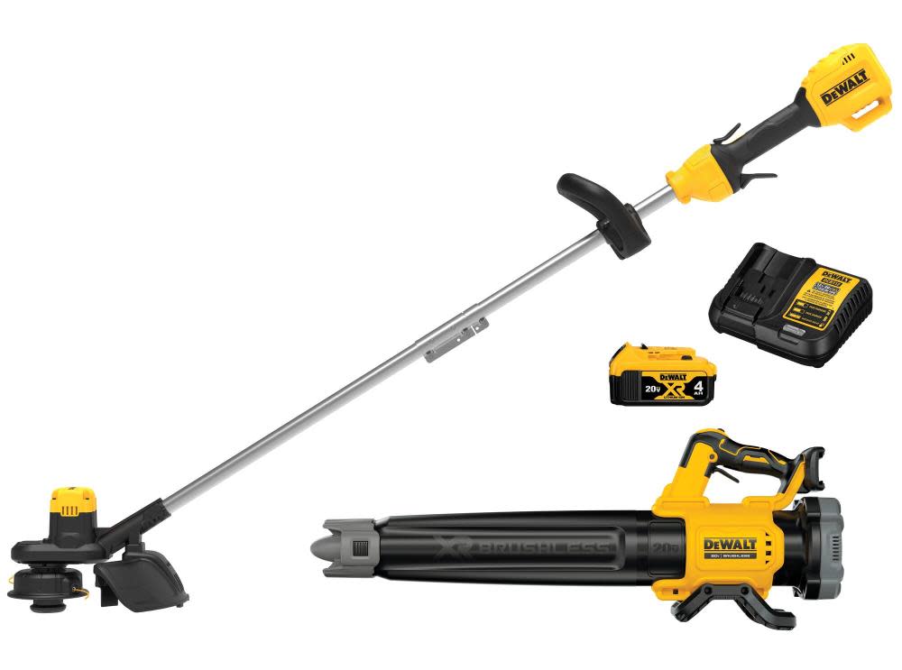 DEWALT 20V MAX XR Cordless String Trimmer & Blower Combo Kit - Ascmtools