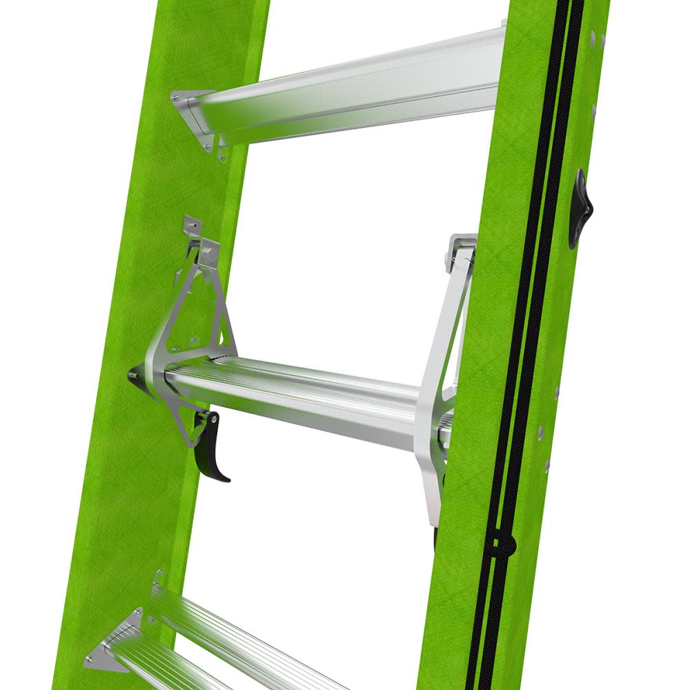Little Giant Safety HyperLite 24 Ft. – IAA Fiberglass Extension Ladder with CH V-Rung and Claw - Ascmtools