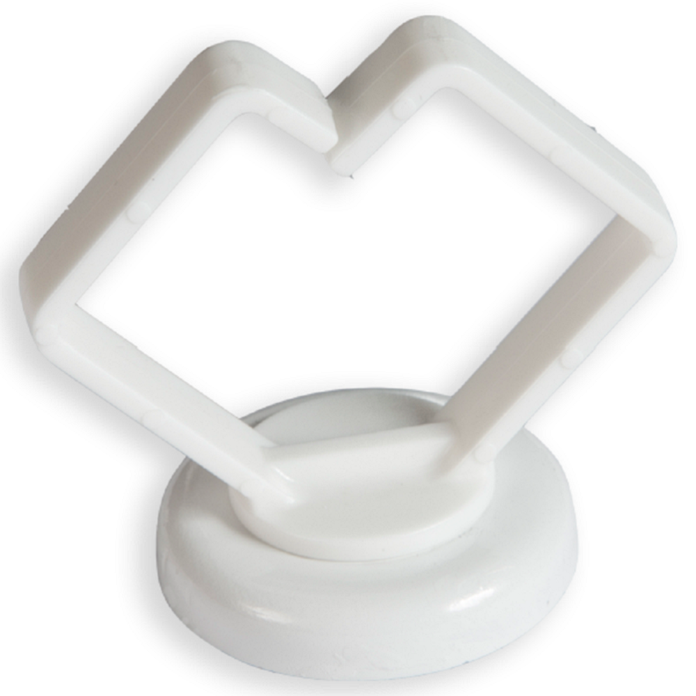 Rack-A-Tiers Mag Daddy Magnetic Cable Holder White 1″ 10pk - Ascmtools