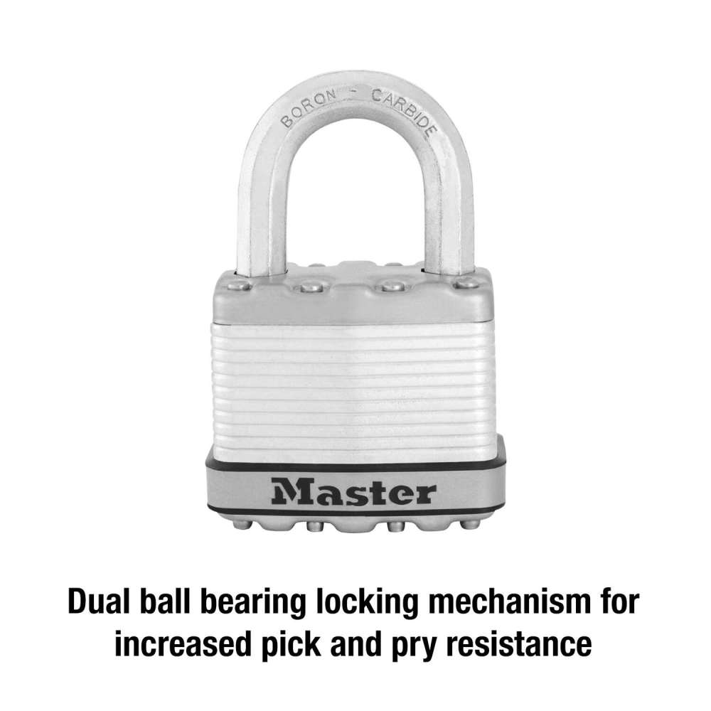 Master Lock Padlock 2 1/8″ Laminated Steel Keyed Alike 2pk - Ascmtools
