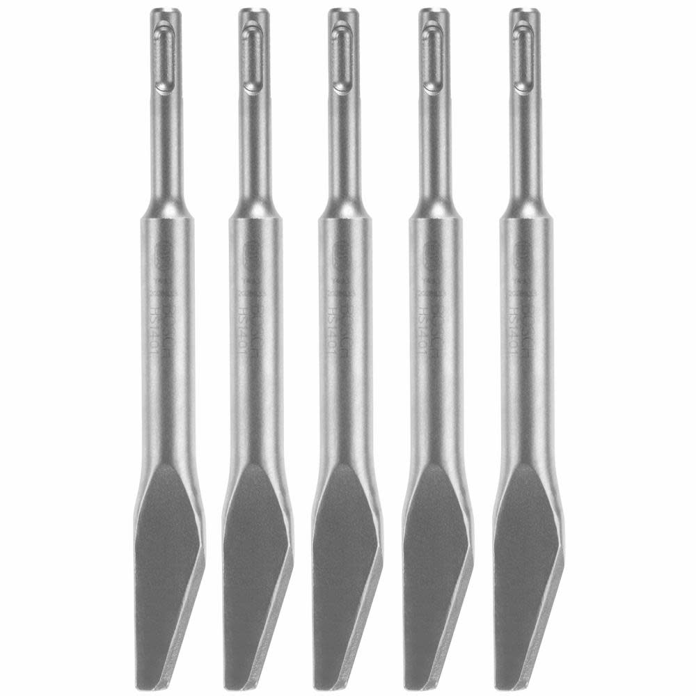 Bosch 5 pc. 3/8 In. Mortar Knife SDS-plus Bulldog Hammer Steel - Ascmtools