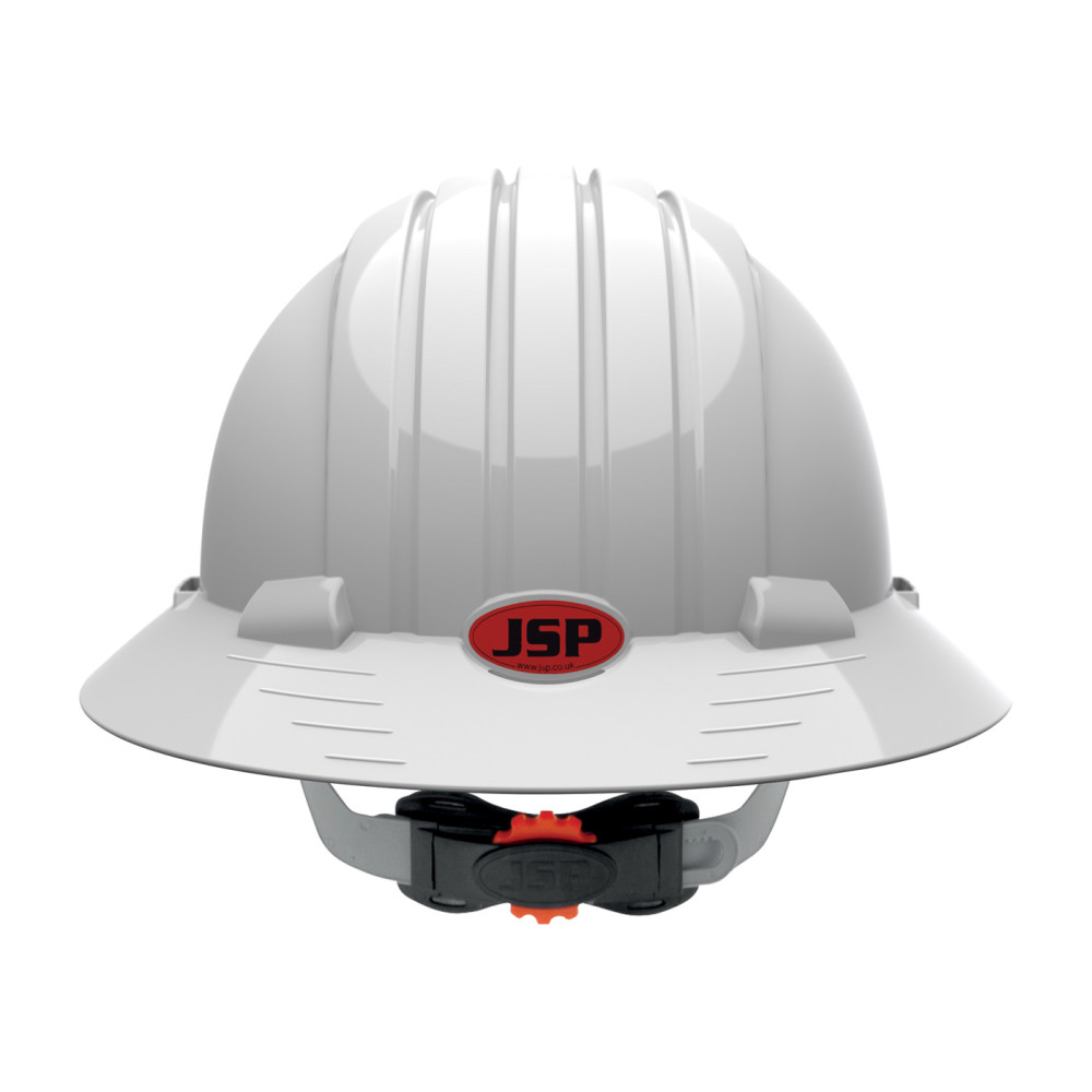 Protective Industrial Products Evolution Deluxe 6161 White Vented Full Brim Hard Hat - Ascmtools