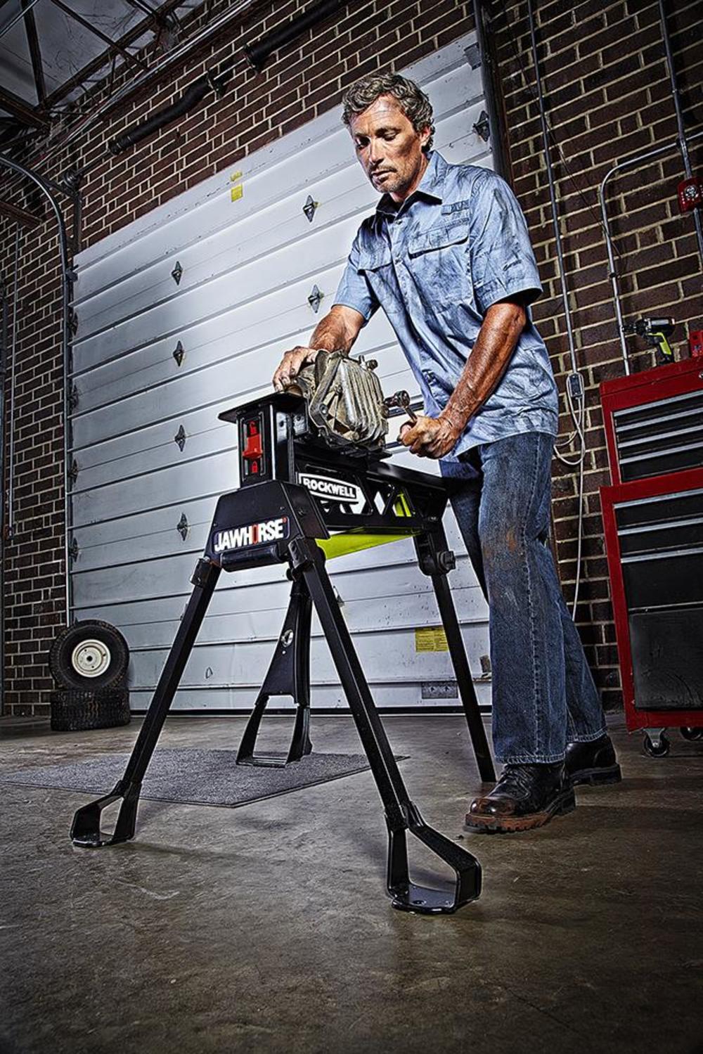 Rockwell Jawhorse 37-in Steel Saw Horse (600-lb Weight Capacity) - Ascmtools