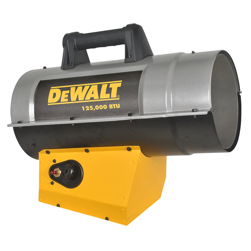 DEWALT Reconditioned Heater 125000 BTU Forced Air Propane Quiet Burner Technology Job Site - Ascmtools