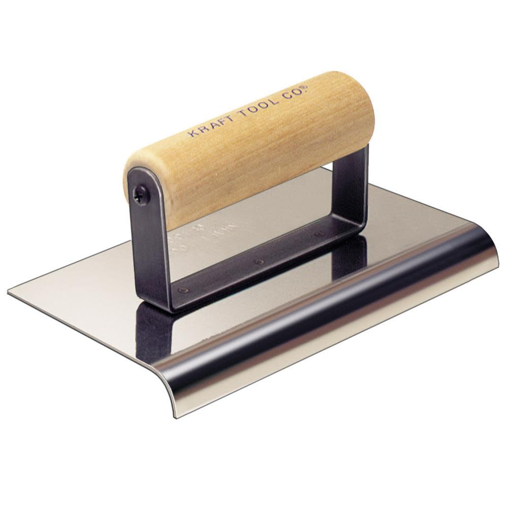 Kraft Tool Co 6″ x 4″ 3/8″ R 1/2″ L Cement Edger - Ascmtools