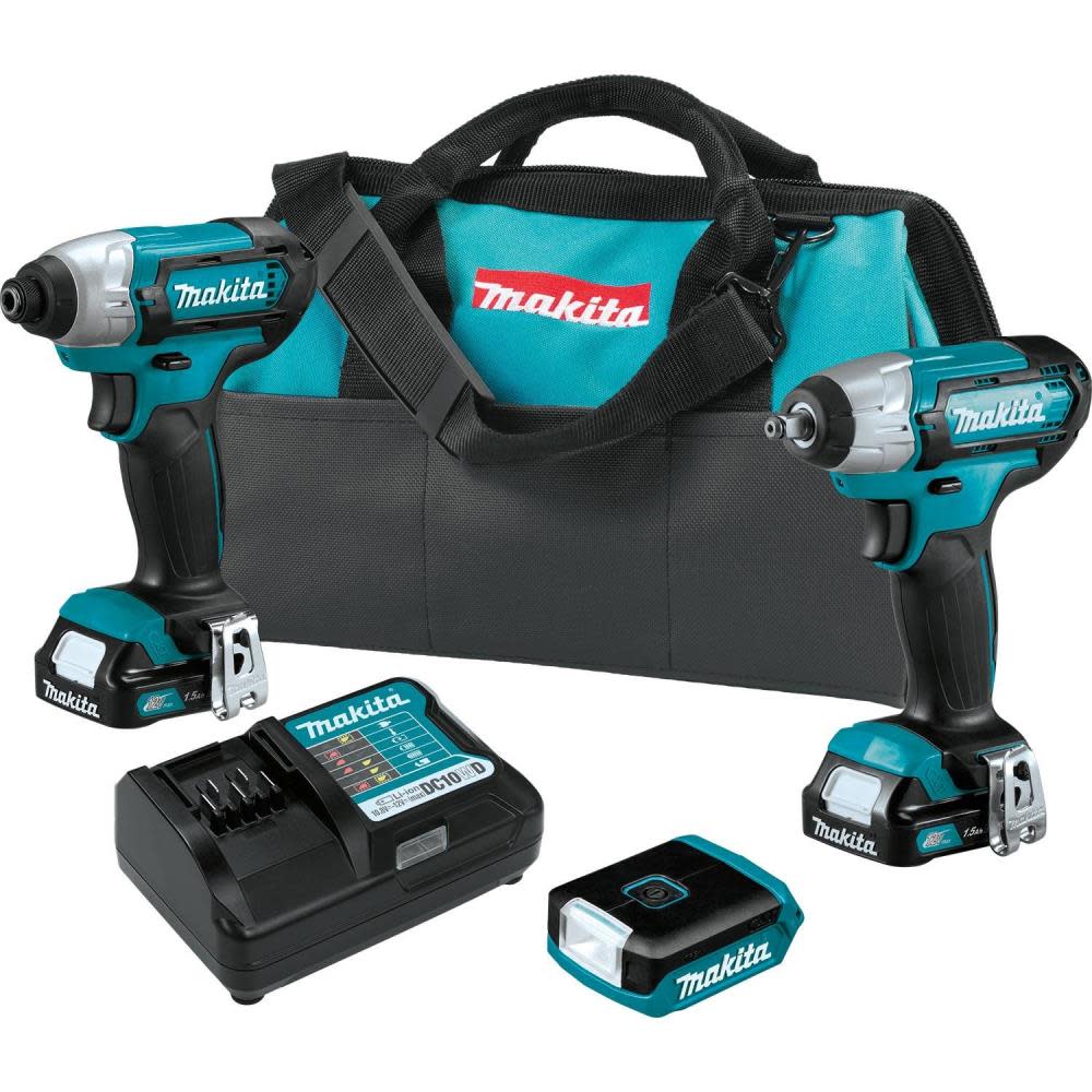 Makita 12V Max CXT Lithium-Ion Cordless 3-Pc. Combo Kit (1.5Ah) - Ascmtools