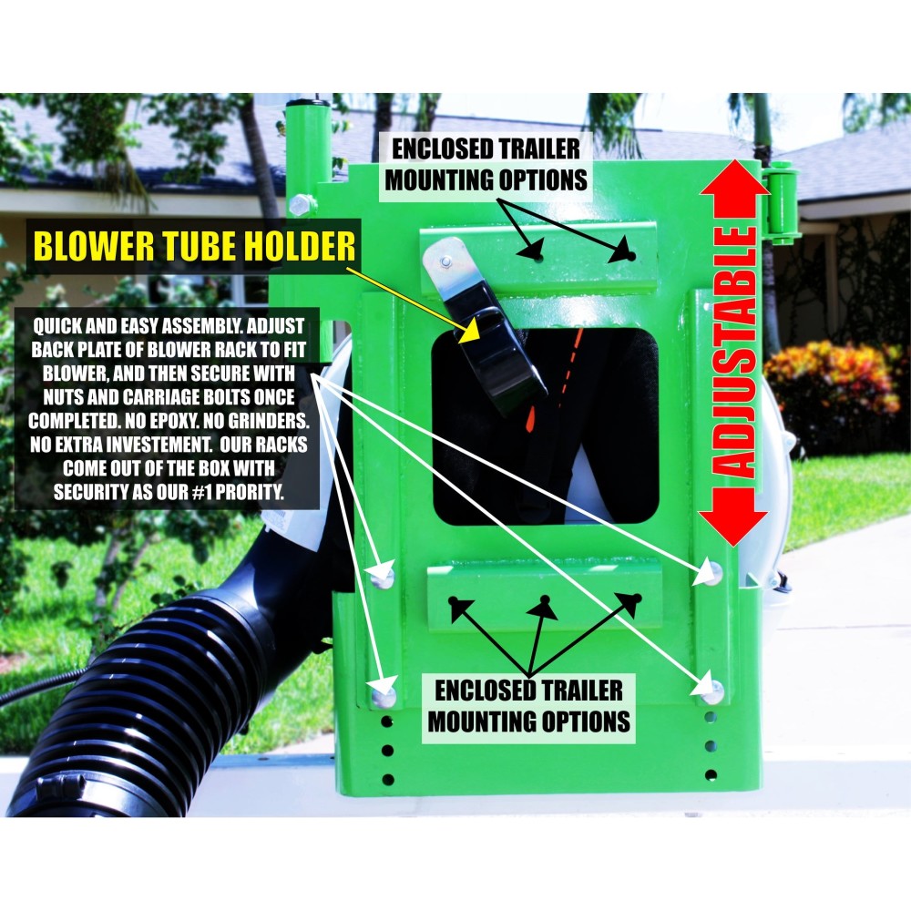 Green Touch Xtreme Pro Series Lockable Backpack Blower Rack - Ascmtools