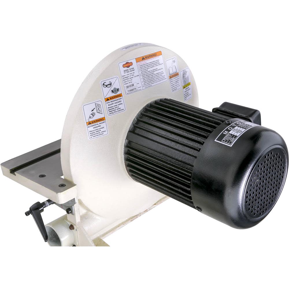 Shop Fox Adhesive Disc Sander 110V 1HP 12″ Pressure Sensitive - Ascmtools
