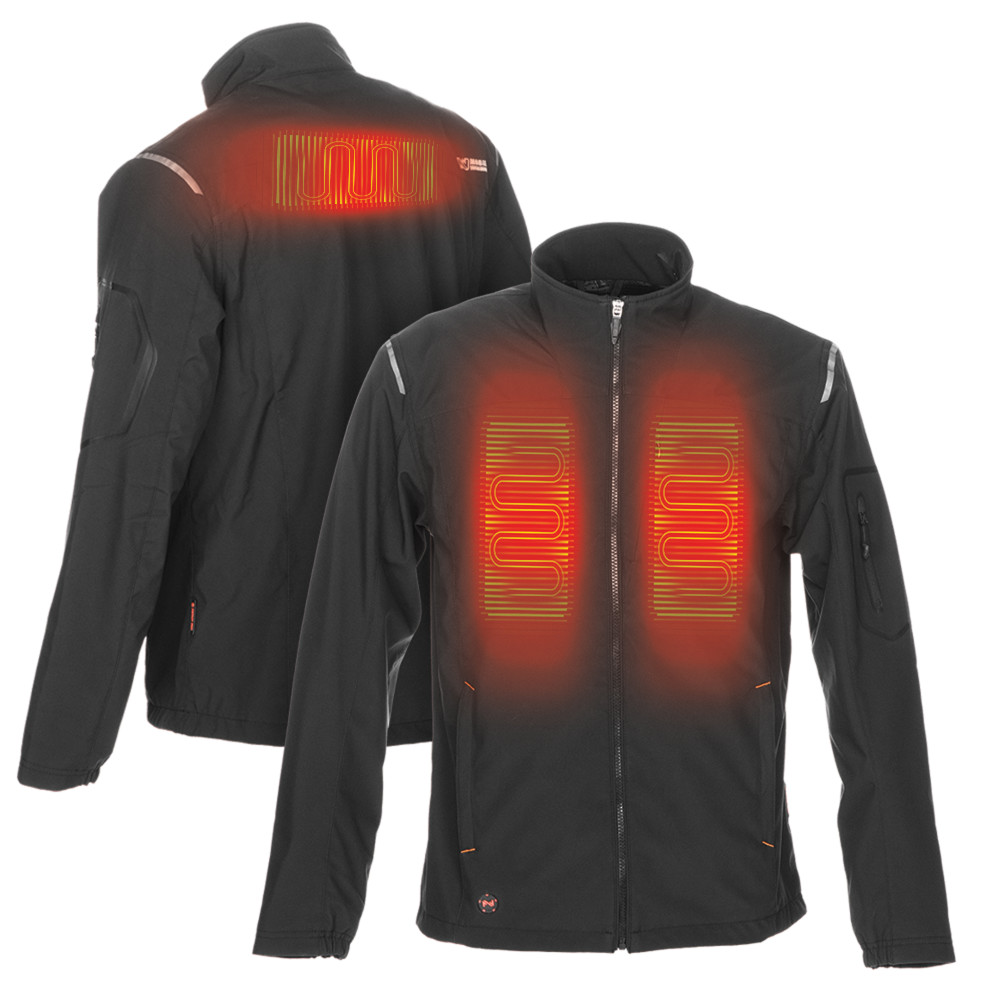 Mobile Warming Alpine Bluetooth Heated Jacket 7.4 Volt Mens Black Large - Ascmtools