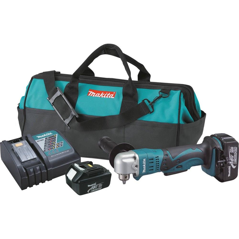 Makita 18V LXT Lithium-Ion Cordless 3/8″ Angle Drill Kit - Ascmtools