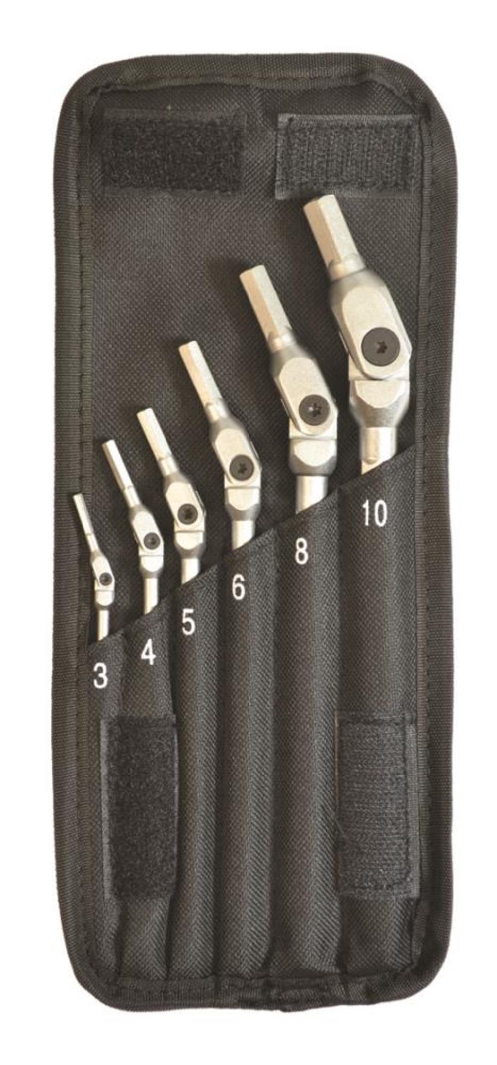 Bondhus 6 piece Chrome Hex Pro Wrench Set – Sizes: 3-10mm - Ascmtools