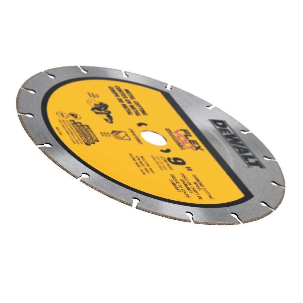 DEWALT Diamond Wheel FLEXVOLT 9″ Metal Cutting - Ascmtools