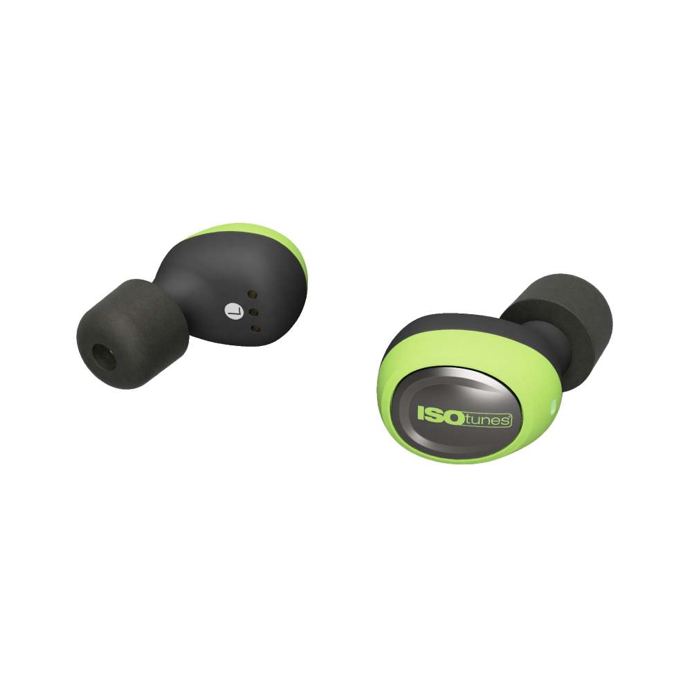 ISOtunes 2.0 True Wireless Bluetooth Earbud Safety Green - Ascmtools