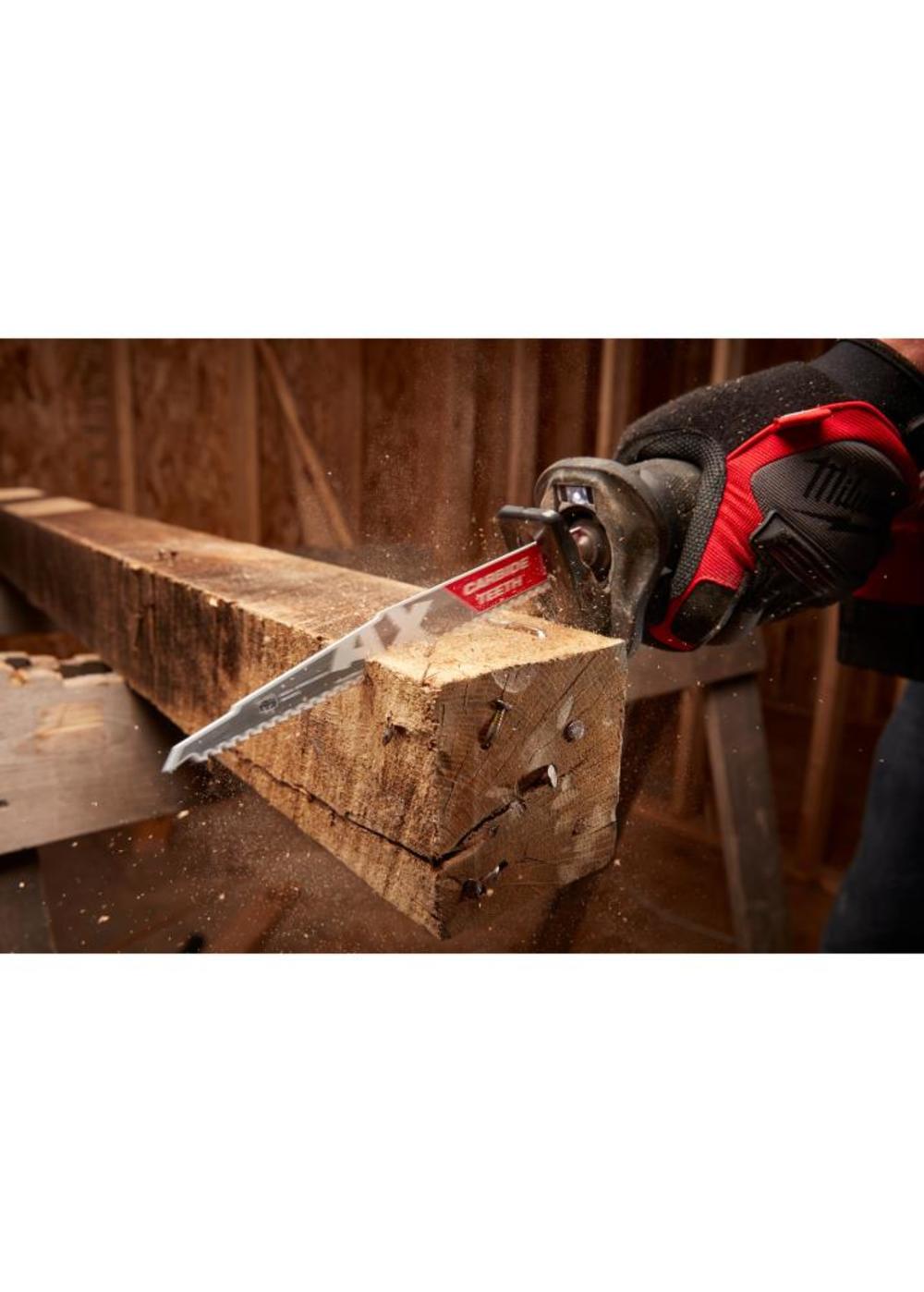 Milwaukee The Ax with Carbide Teeth SAWZALLBlade 12 in. 5T - Ascmtools