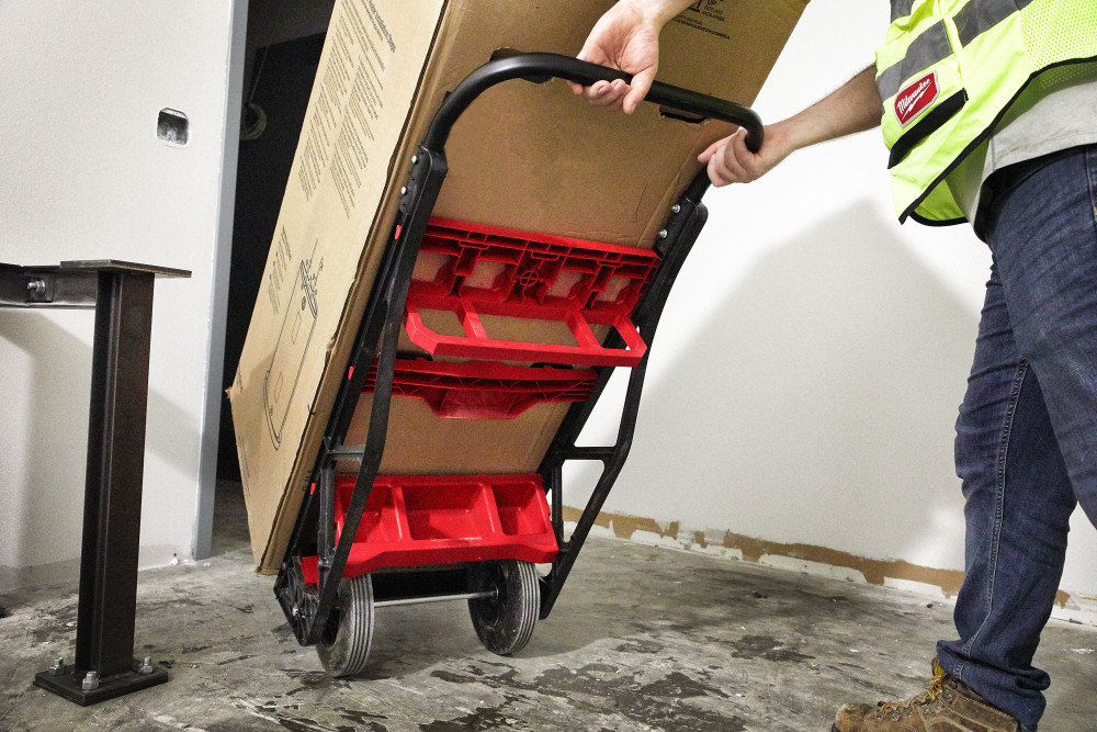 Milwaukee PACKOUT 2 Wheel Cart and Large PACKOUT Box Bundle - Ascmtools