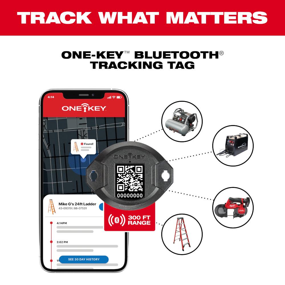 Milwaukee ONE-KEY Bluetooth Tracking Tag - Ascmtools