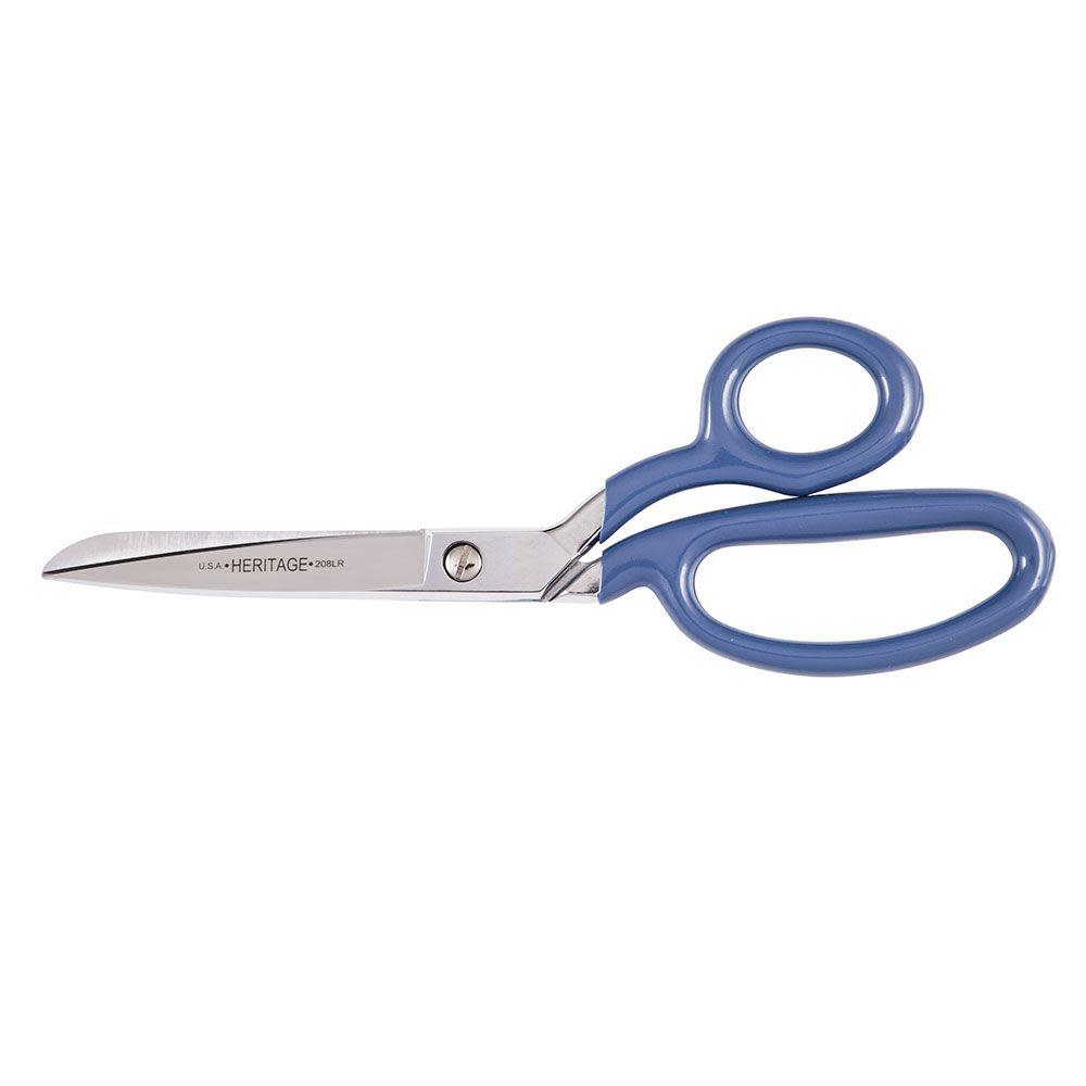 Klein Tools Heritage 8″ Bent Trimmer with Large Ring Blue Coating - Ascmtools