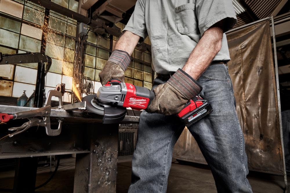 Milwaukee M18 FUEL 4-1/2 in.-6 in. No Lock Braking Grinder with Paddle Switch - Ascmtools
