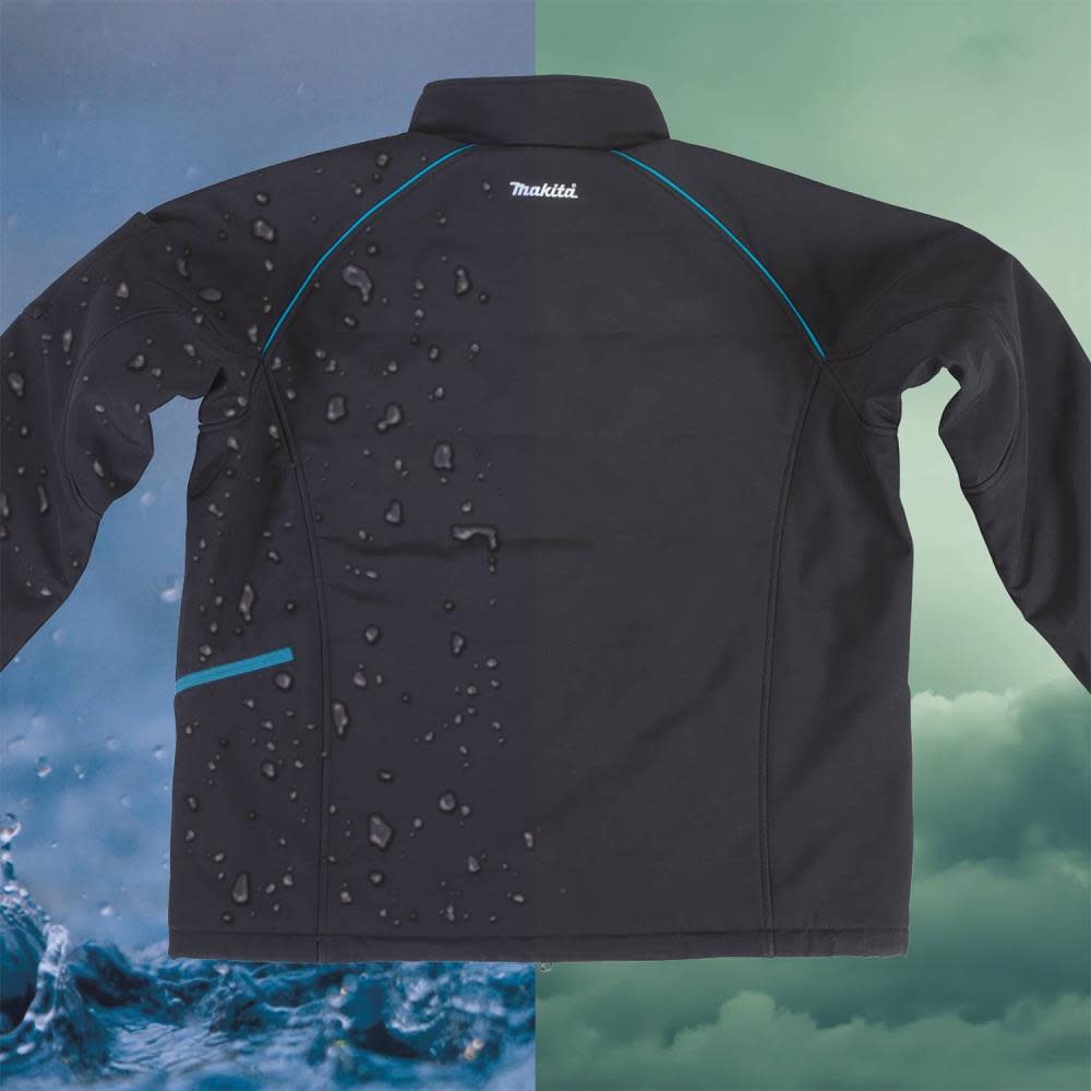 Makita 18V LXT Lithium-Ion Cordless Heated Jacket Jacket Only (Black L) - Ascmtools