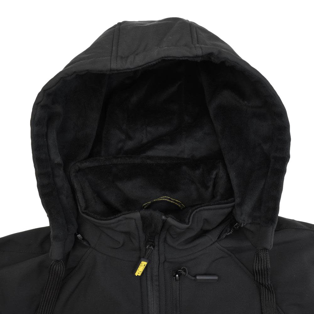 DEWALT Womens Heated Hooded Soft Shell Jacket Black S - Ascmtools