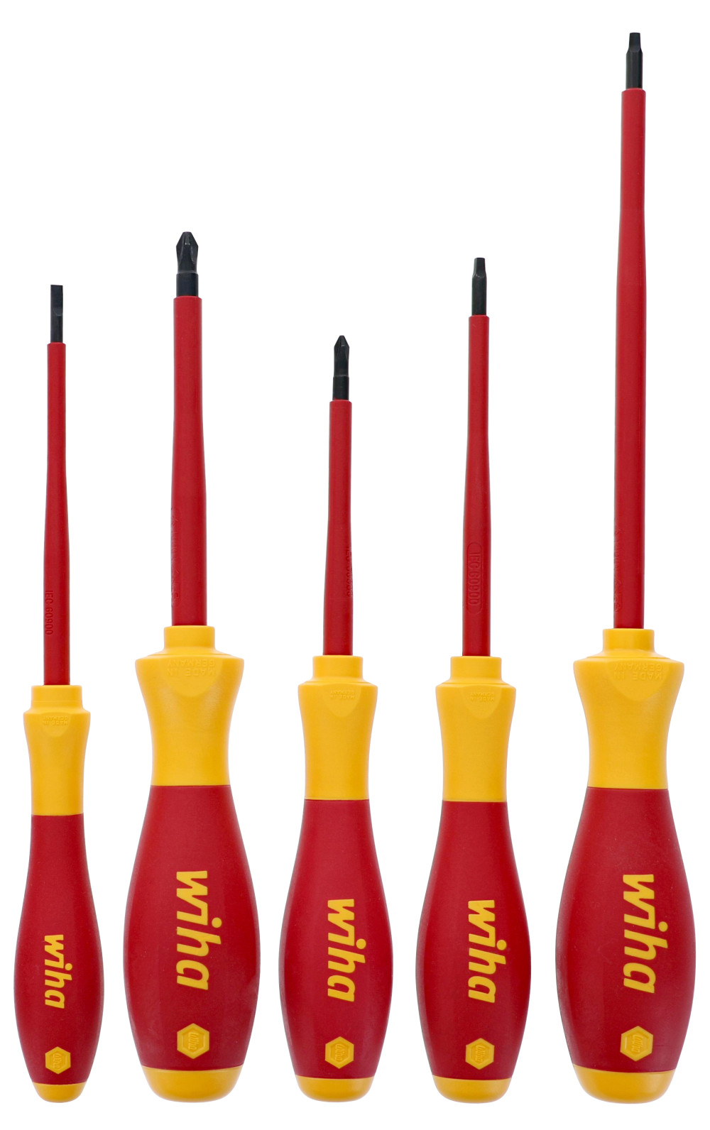 Wiha SoftFinish Screwdriver Set Insulated 5pc - Ascmtools