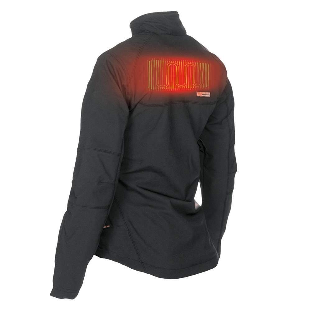 Mobile Warming Dual Power Jacket Womens 12V Black Small - Ascmtools