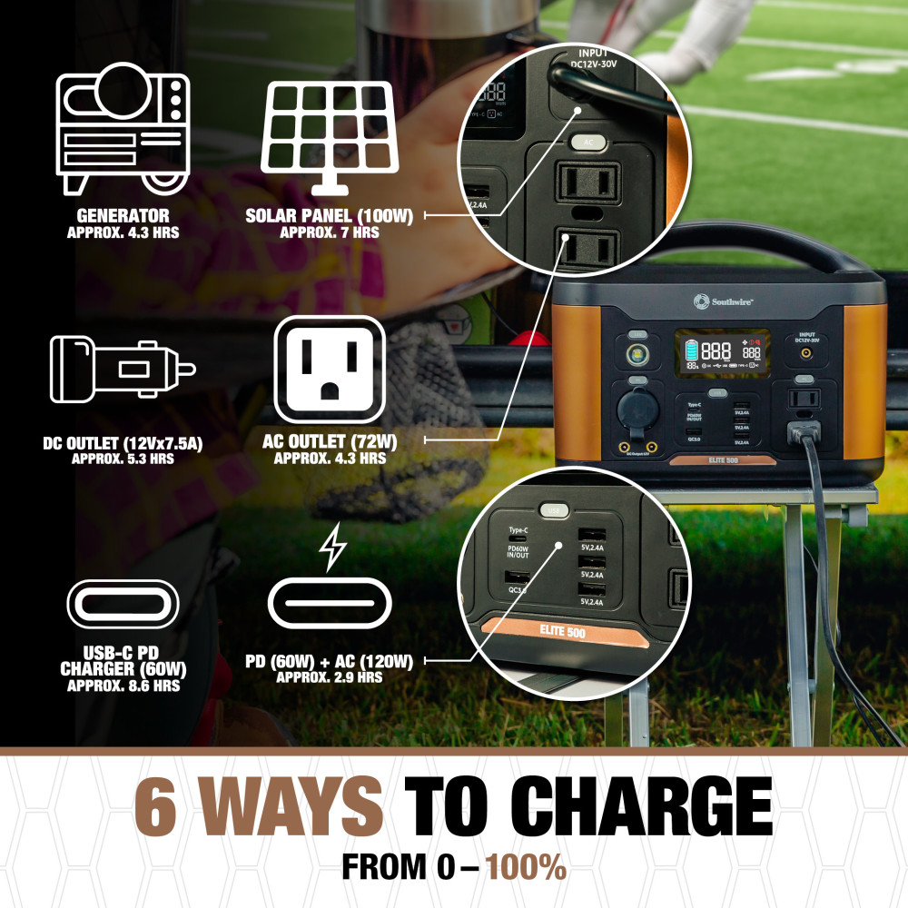 Southwire Elite 500 Series Portable Power Station - Ascmtools
