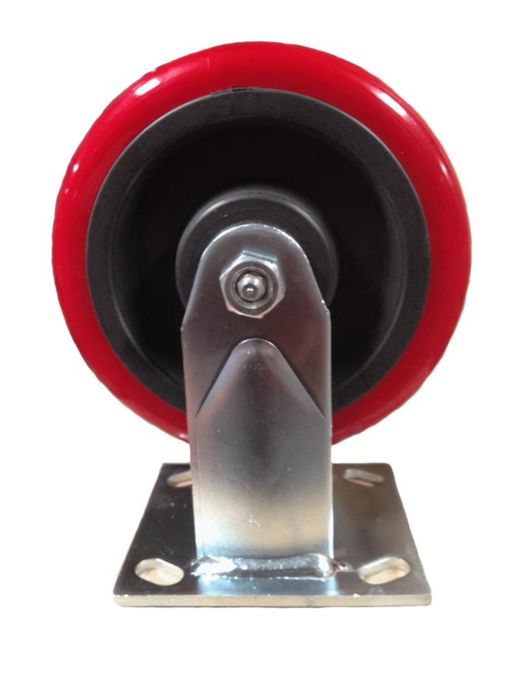 EZ Roll Casters 5In Poly on Poly Rigid Caster - Ascmtools