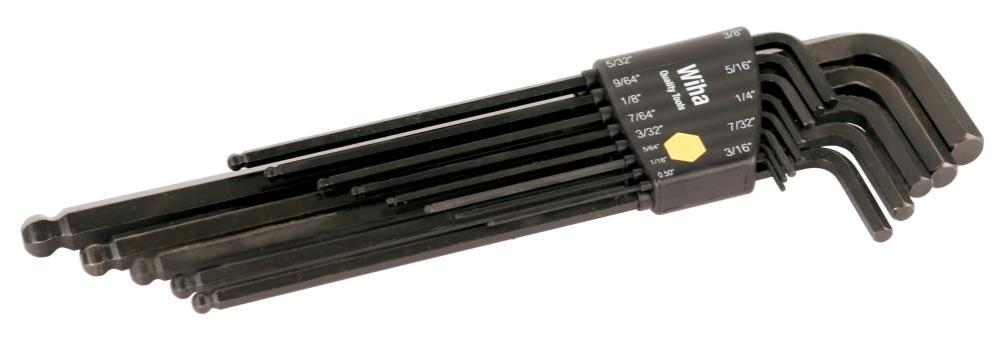 Wiha Ball End Hex Long Arm L-Key 13 Pc. Set - Ascmtools