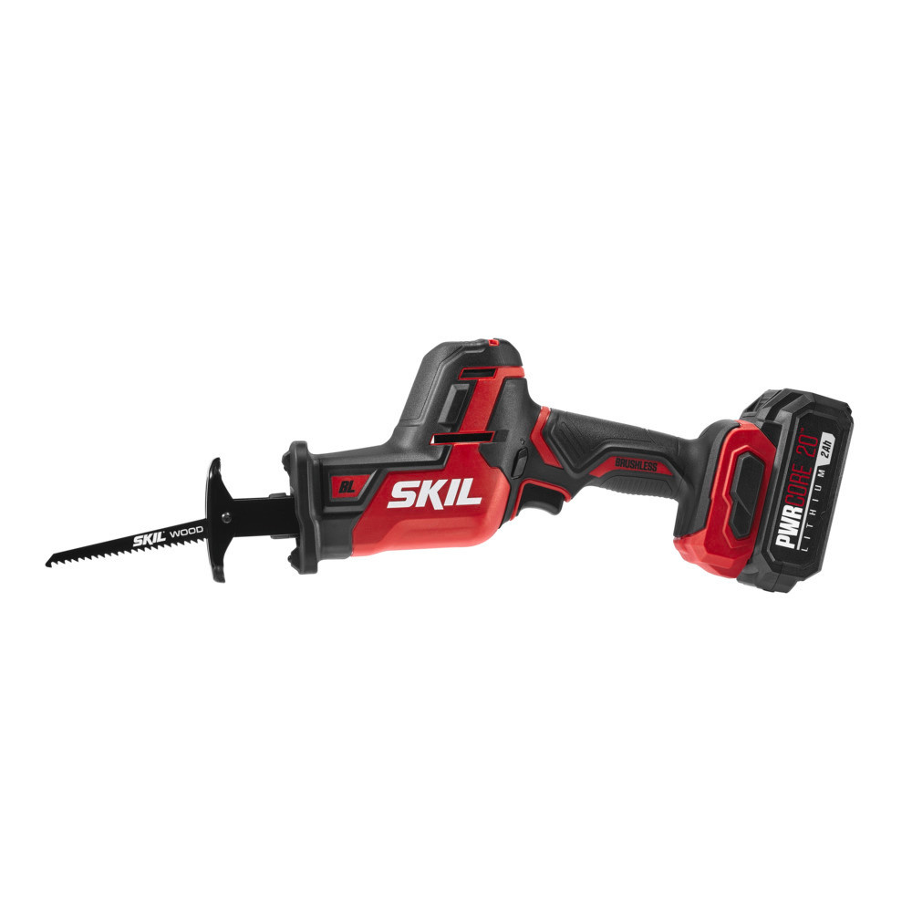 SKIL PWRCORE 20 Brushless 20V Compact Reciprocating Saw Kit - Ascmtools
