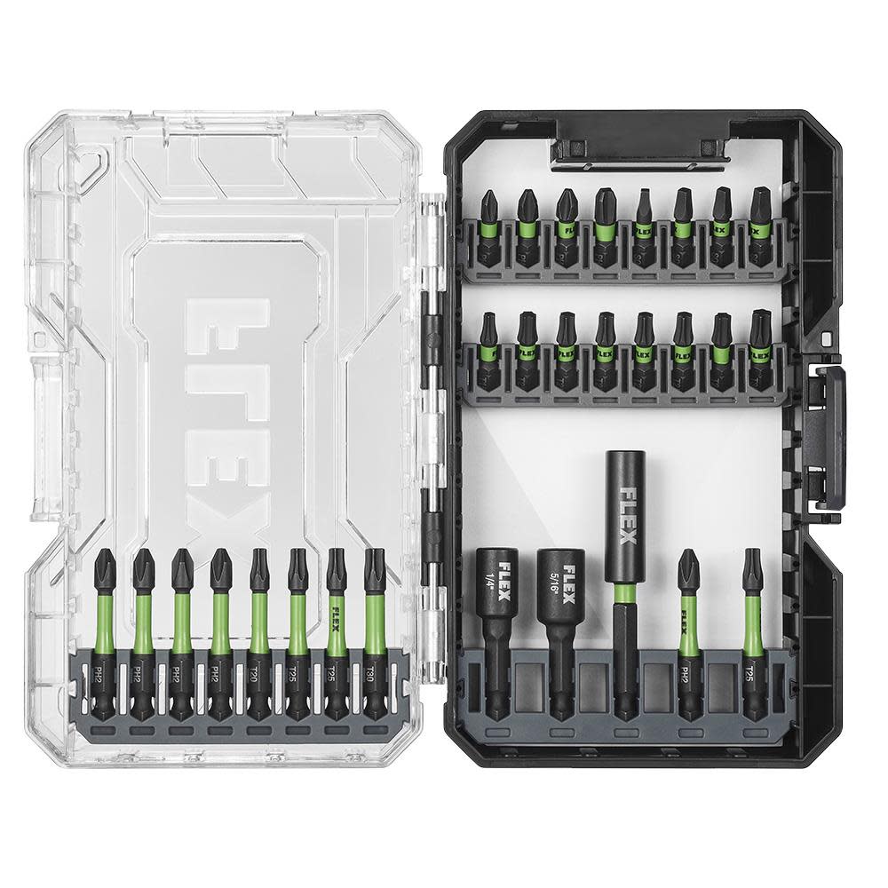 FLEX 29 Pc. Impact Driver Bit Set - Ascmtools