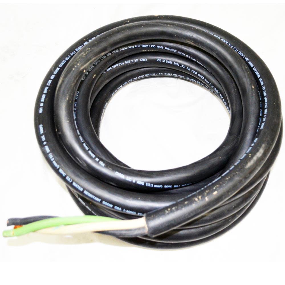 DEWALT Cord Kit – 6-3 Gauge Wire 25 ft for DXH2000TS Electric Heater – NO PLUG - Ascmtools