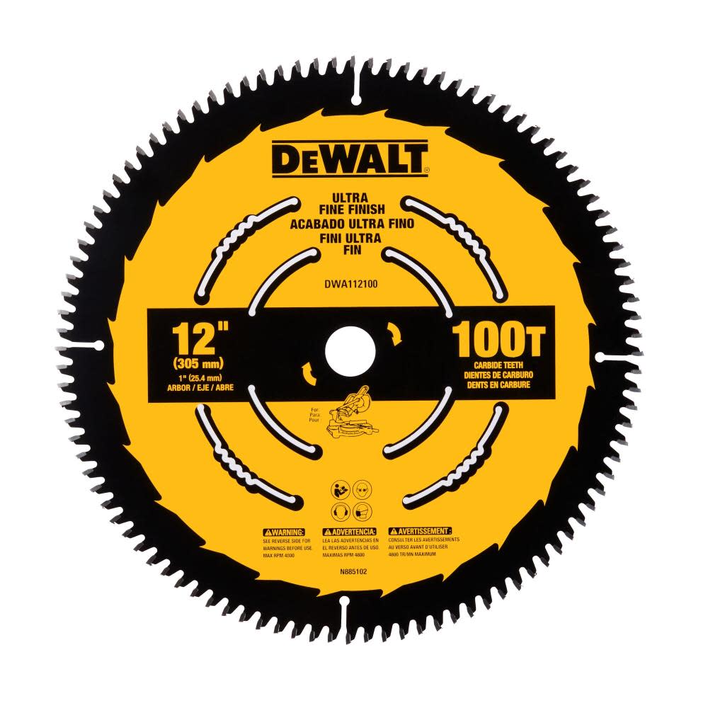 DEWALT Circular Saw Blade 12″ 100T - Ascmtools