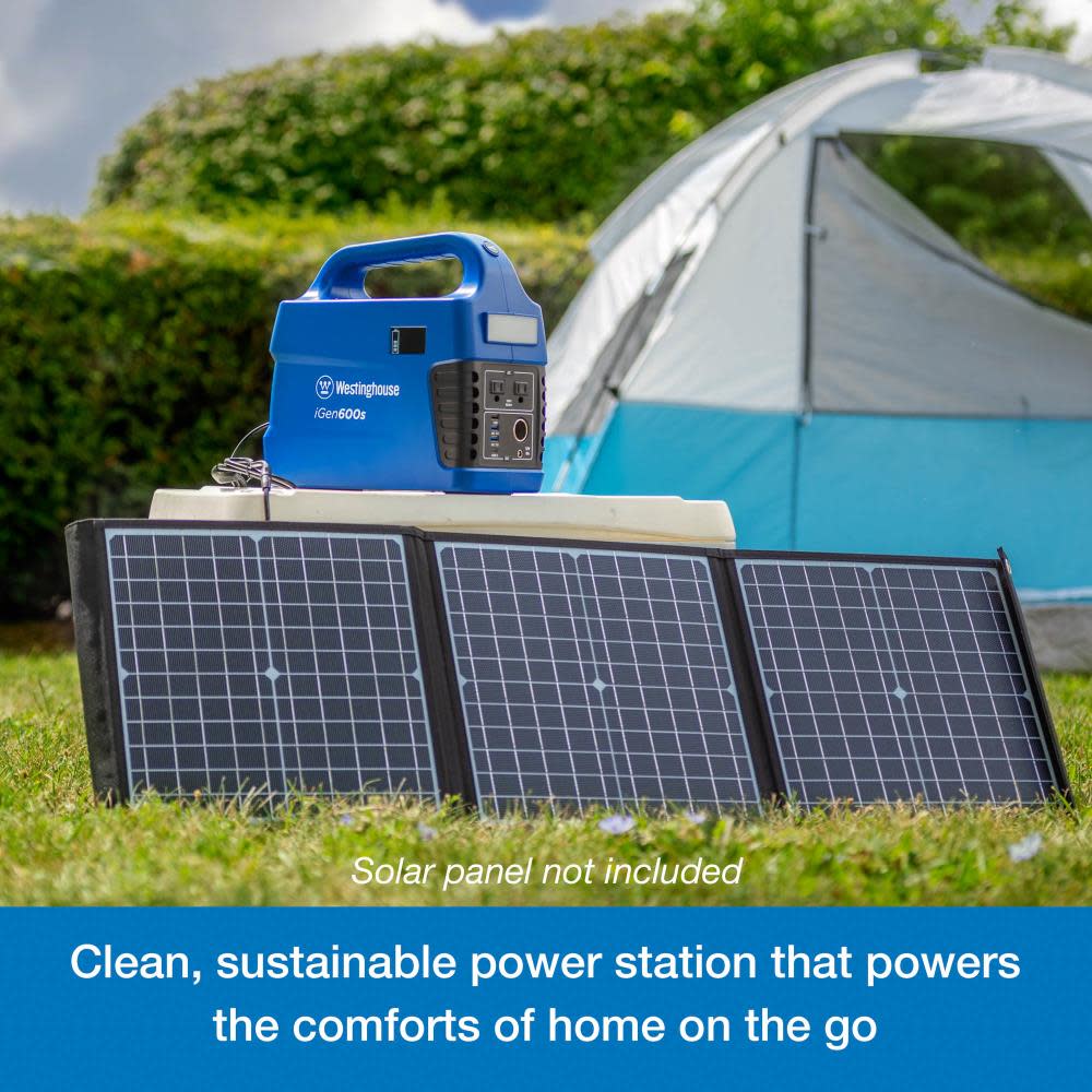 Westinghouse Outdoor Power iGen Portable Solar Generator 592 Watt Hour - Ascmtools