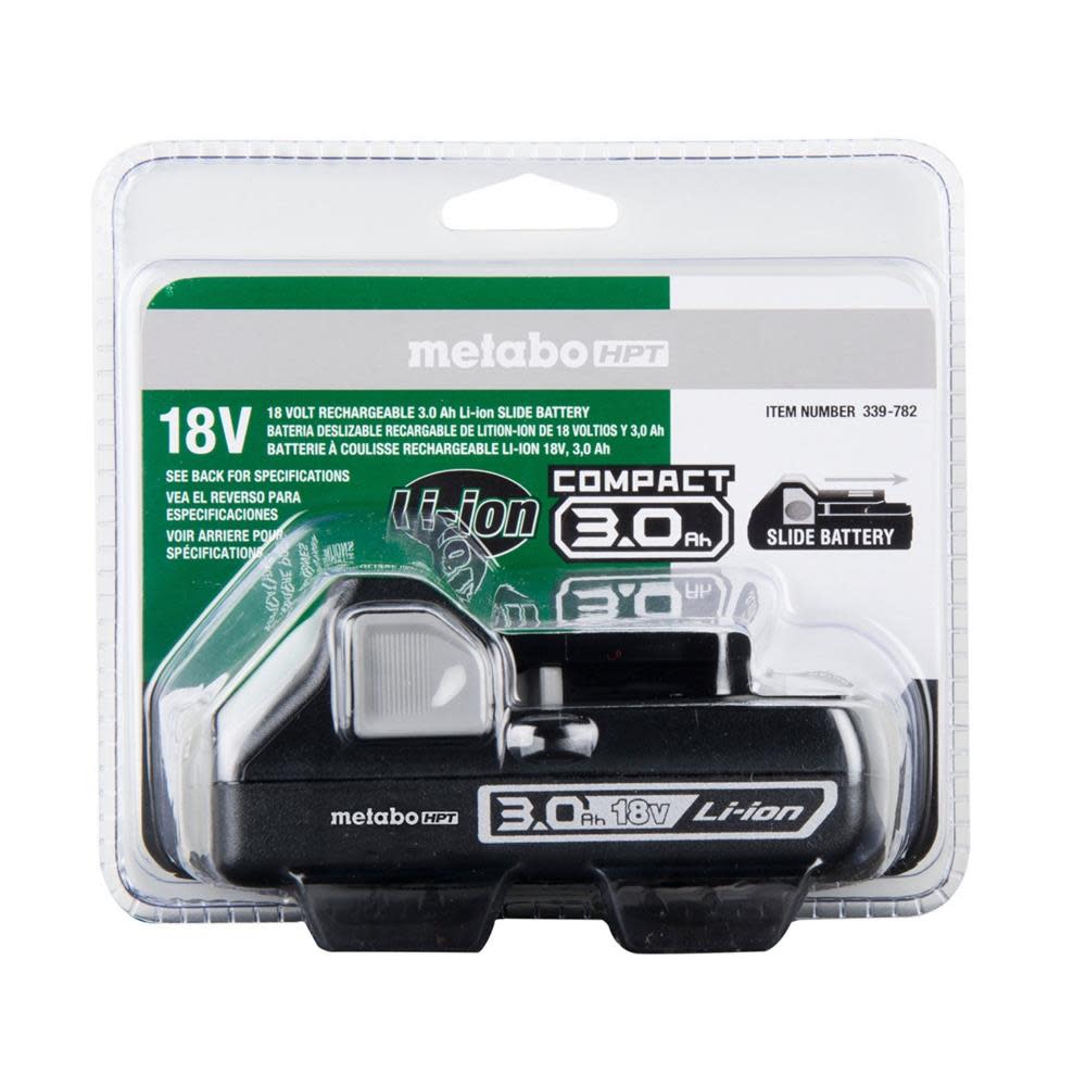 Metabo HPT 18-Volt Compact 3.0-Amp Hour Lithium Ion Battery - Ascmtools