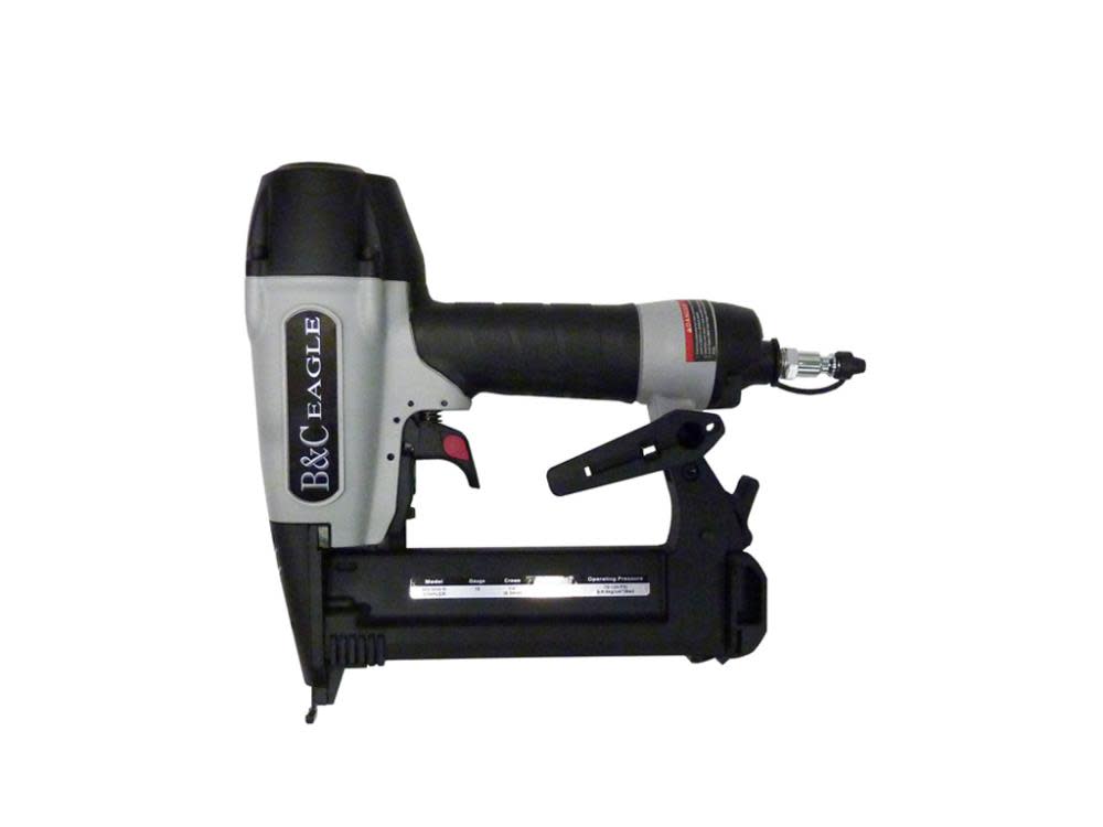 B and C Eagle 1/2 In. to 1-1/2 In. 18 Gauge Finishing Stapler with Case - Ascmtools
