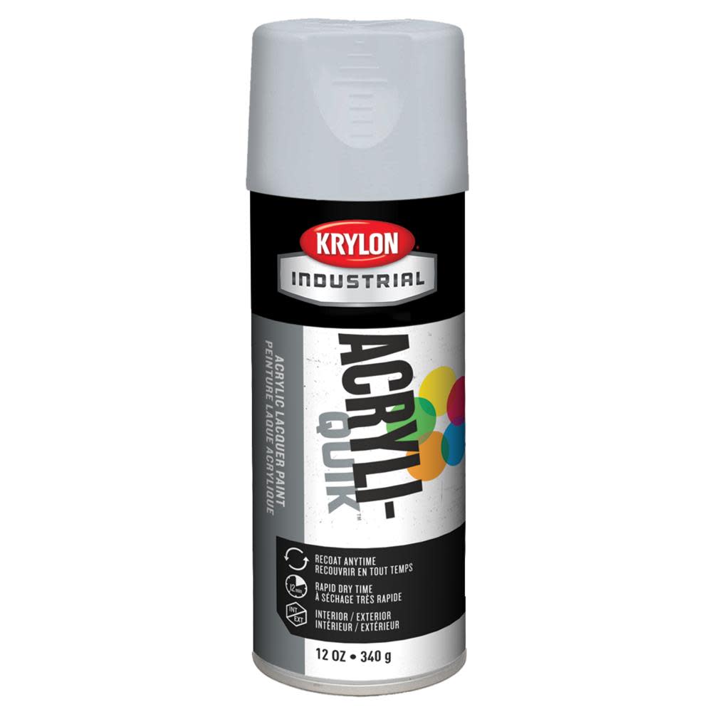 Krylon Industrial Acryli-Quik Flat White 12 oz. - Ascmtools