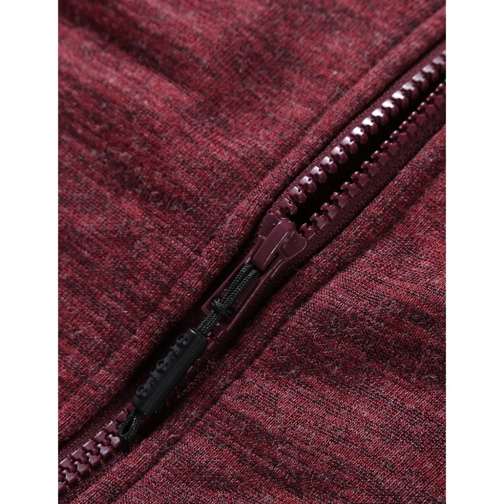 ORORO Womens Maroon Heated Fleece Jacket Kit 3X - Ascmtools