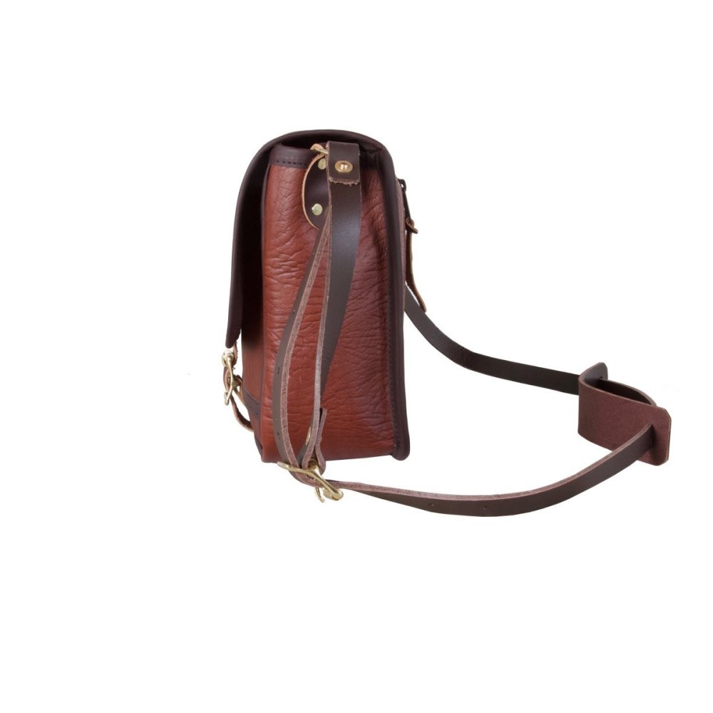 Duluth Pack 4 Liter Capacity Brown Trim Leather Conceal & Carry Mini Haversack - Ascmtools