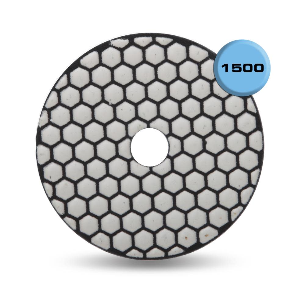 Rubi Tools Resin Dry Polishing Pad 1500 Grit 4 In. - Ascmtools
