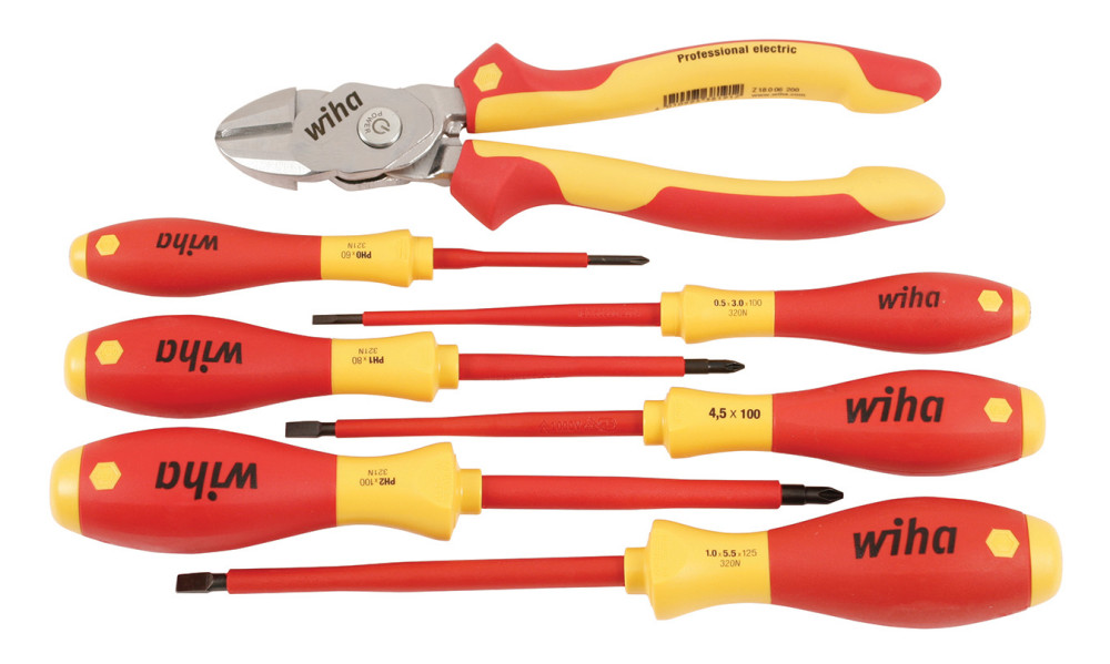 Wiha Insulated BiCut SuperCut and Screwdriver Set 7pc - Ascmtools