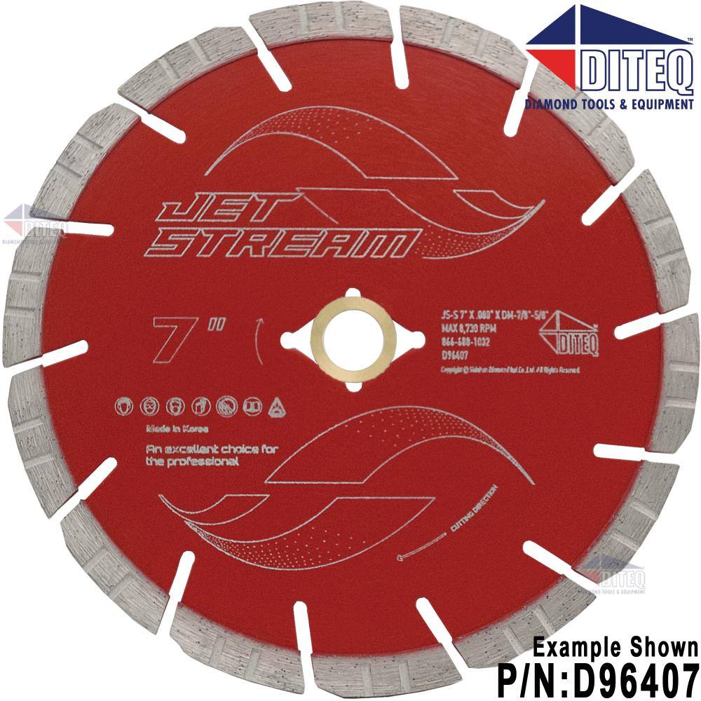 Diteq 7″ Jet Stream Diamond Blades - Ascmtools