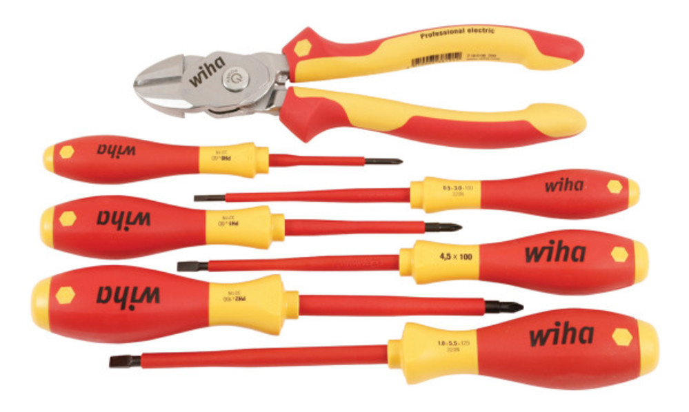 Wiha Insulated BiCut SuperCut and Screwdriver Set 7pc - Ascmtools