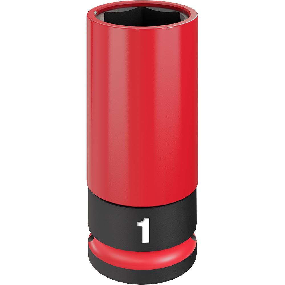 Milwaukee SHOCKWAVE Impact Duty Socket 1/2 Drive 1″ SAE Lug Nut Wheel - Ascmtools
