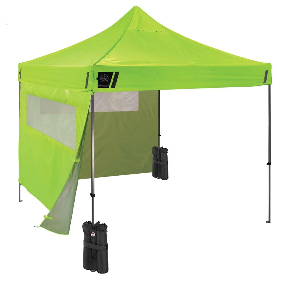 Ergodyne Shax 6052 Single Lime Heavy Duty Tent Kit Mesh Windows 10′ x 10′ - Ascmtools