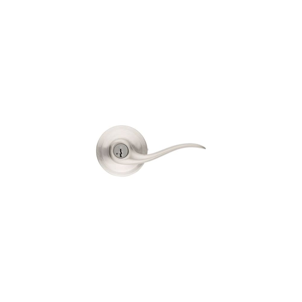 Kwikset Satin Nickel Signature Series Keyed Entry Tustin Door Lever - Ascmtools