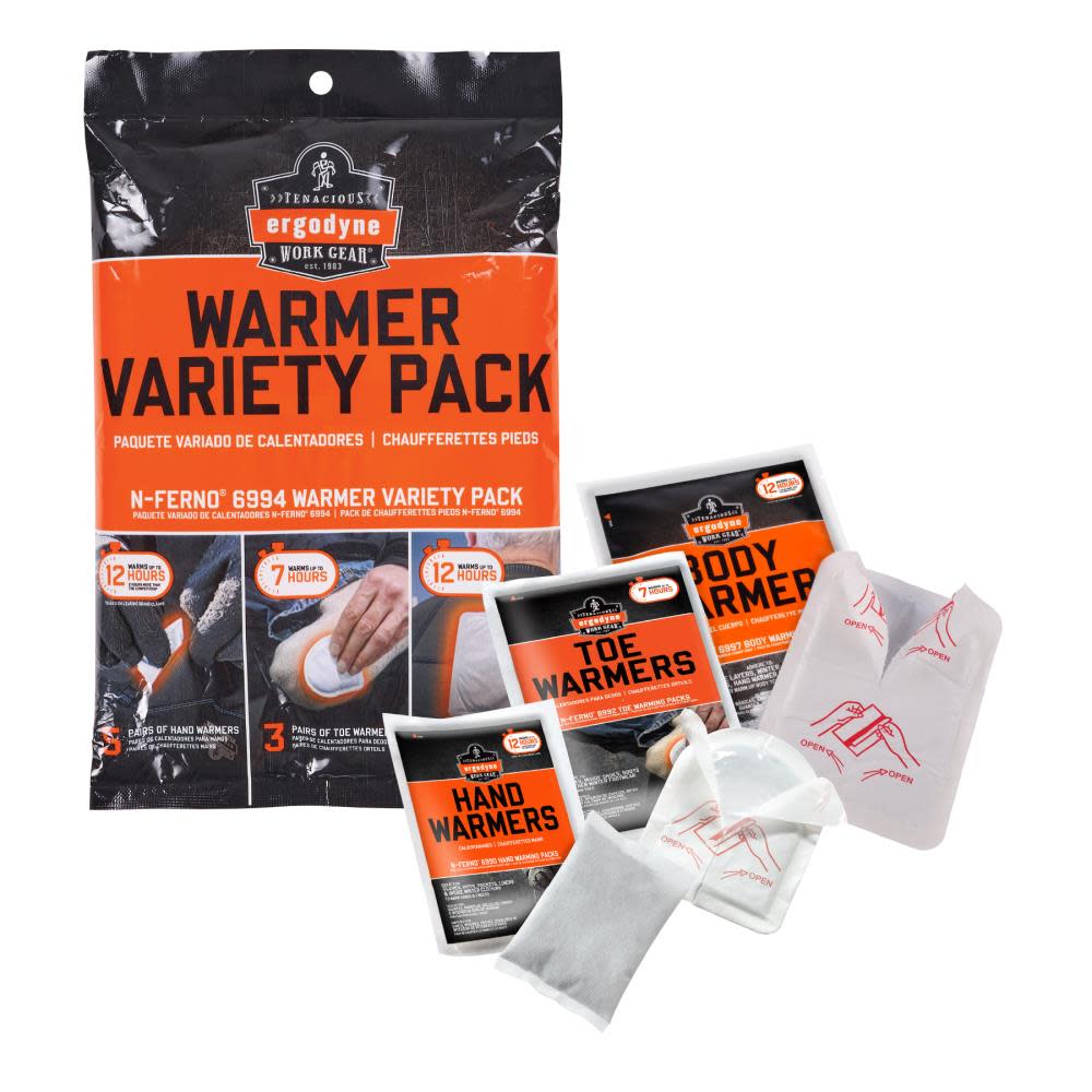 Ergodyne N-Ferno 6994 White Warming Variety Pack - Ascmtools